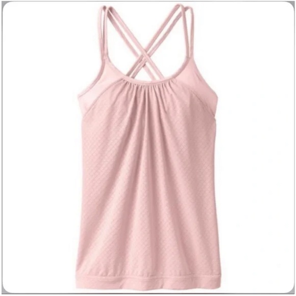 ATHLETA XL Women’s Hidden Agenda Tank Top Pink Built in Sports Bra - Picture 1 of 9